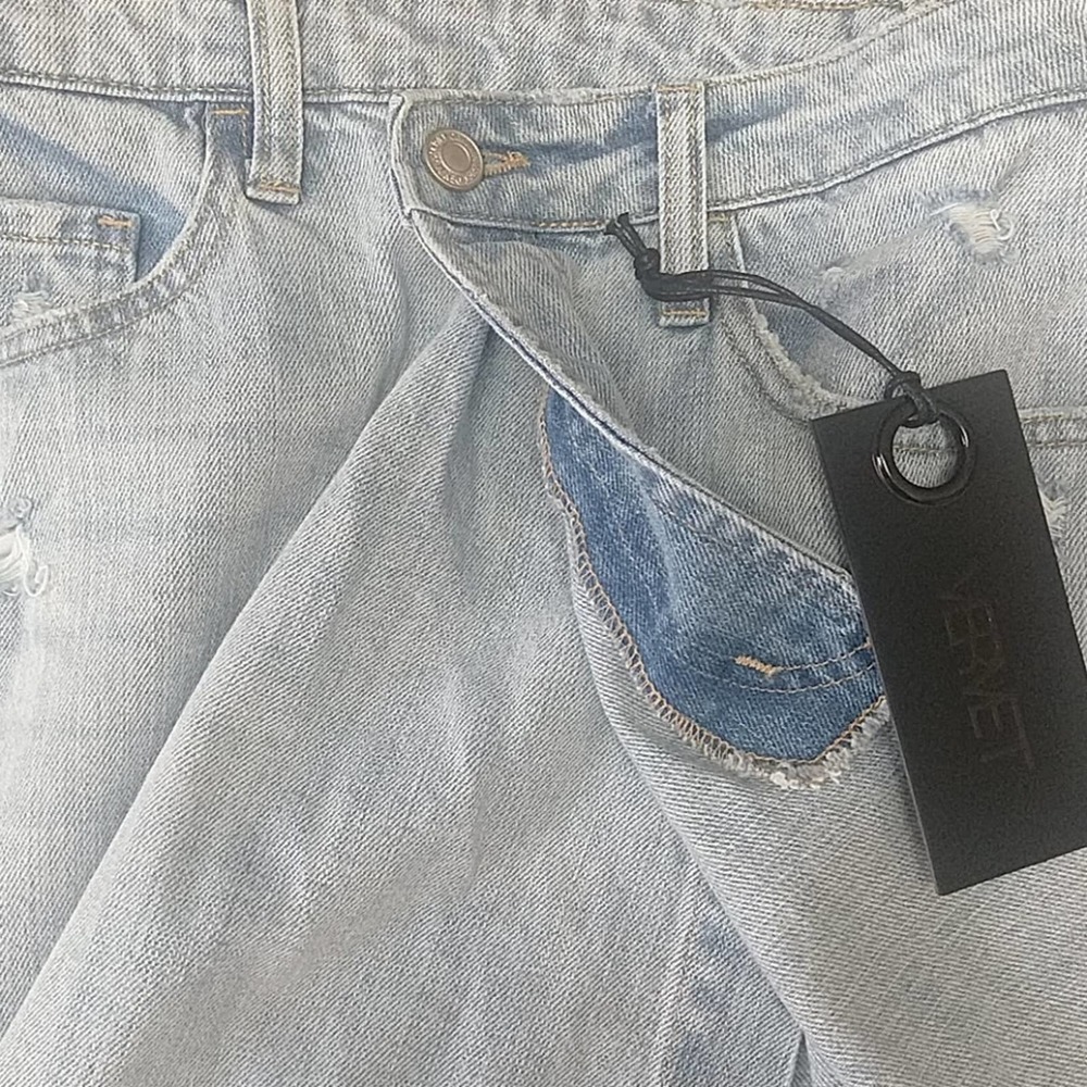 Vervet High Waist Asymmetrical Denim Skirt Large - Picture 5 of 8